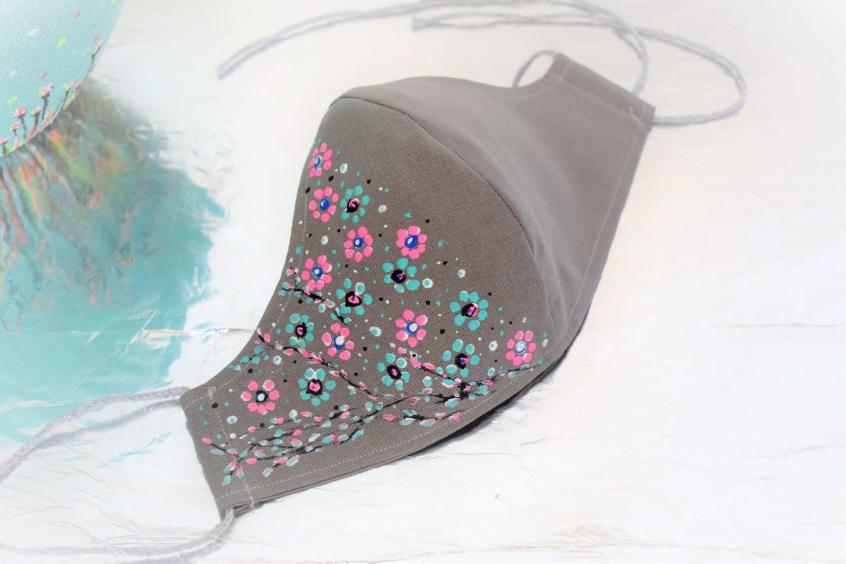  Rouška ručně malovaná 0062