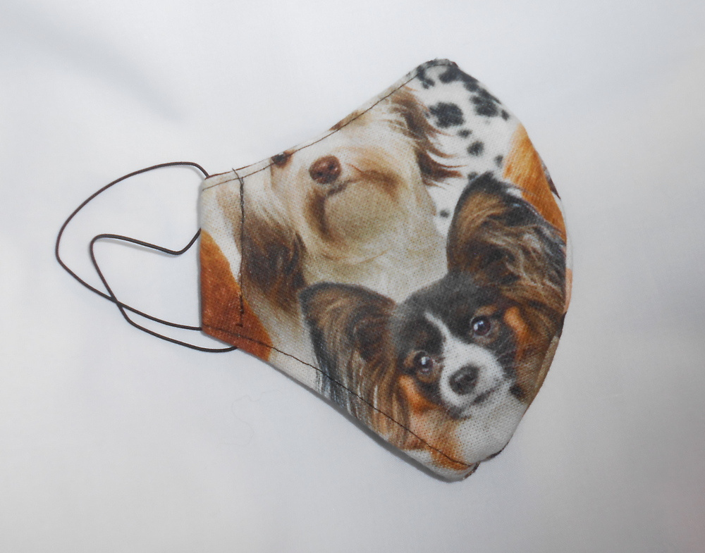 Dámská bavlněná rouška - pejsek