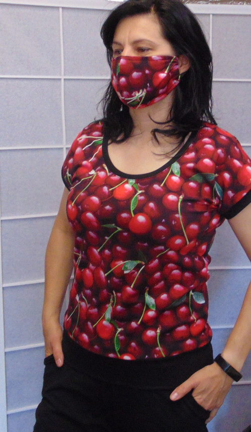 Tričko třešně XS - XXXL