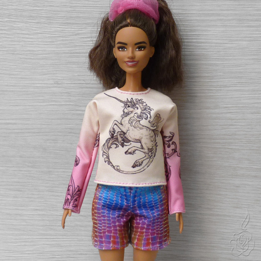 Triko s jednorožcem pro Barbie