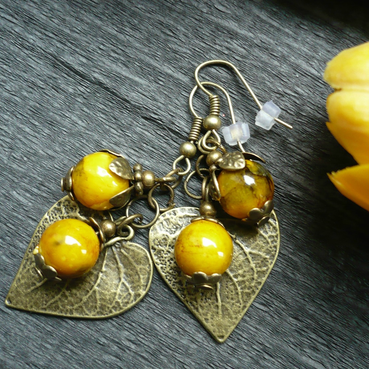 Jarní bobulky - náušnice