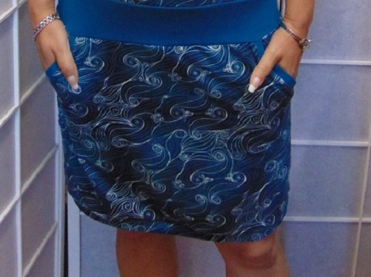 Sukně - vlnky (bavlna)