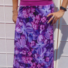 Dlouhá sukně šeřík S - XXL