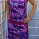 Šaty - šeřík (viskóza)