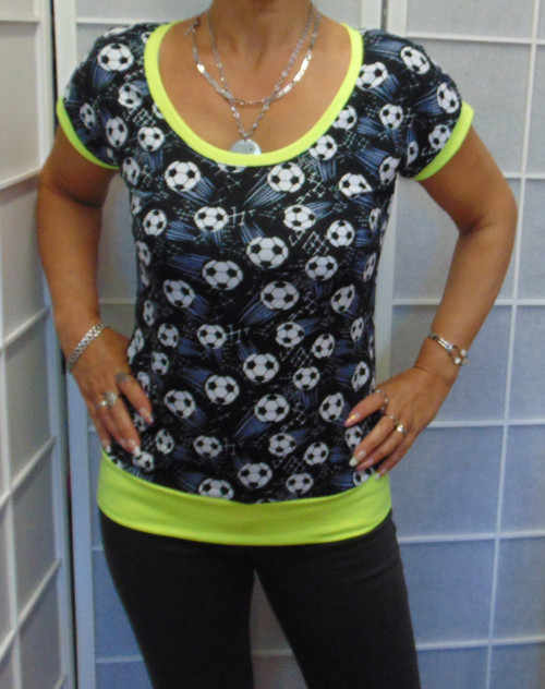 Tričko fotbalové míče XS - XXXL