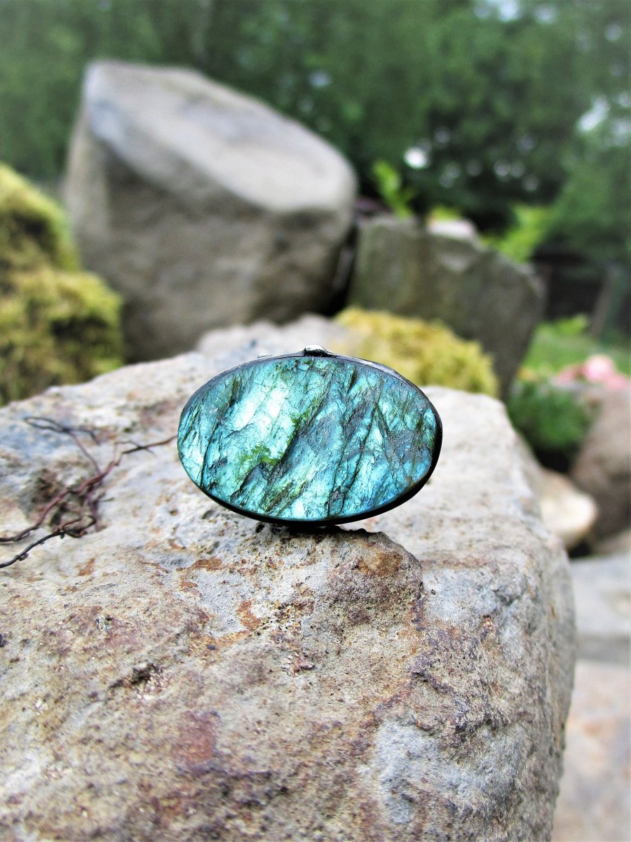 Prsten "Rainbow moonstone"