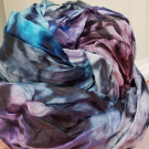 Šál Modronachový, 200x90 cm