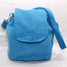 Kabelka a batůžek 2v1 - Modrý manžestrový