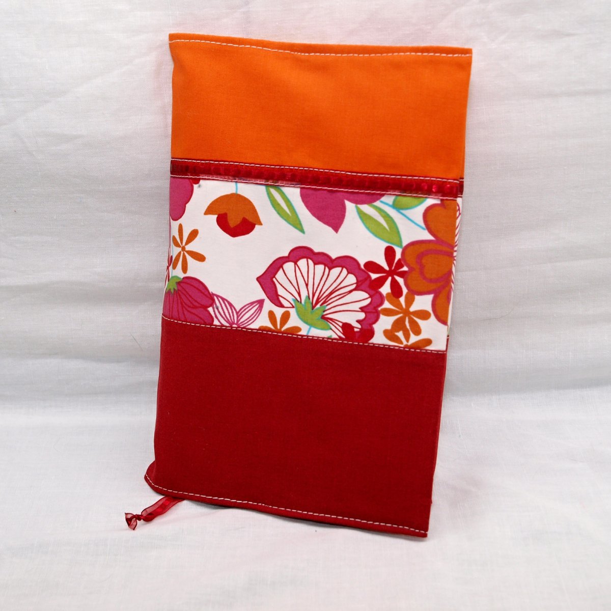 Obal na knihu - Oranžovo-červený