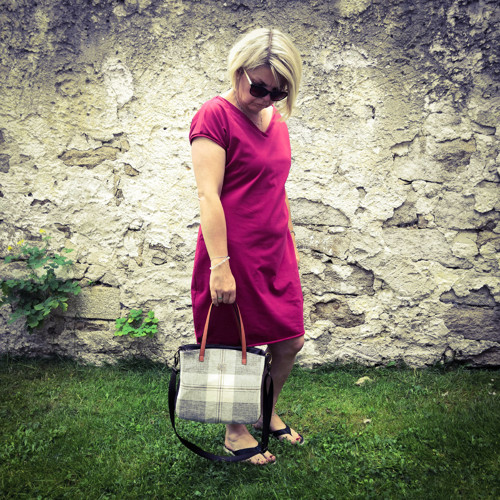 Kabelka kostka hnědá