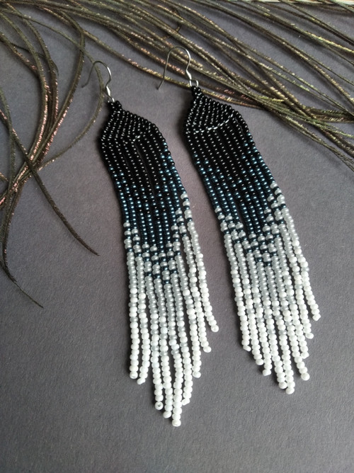 Ručně šité náušnice