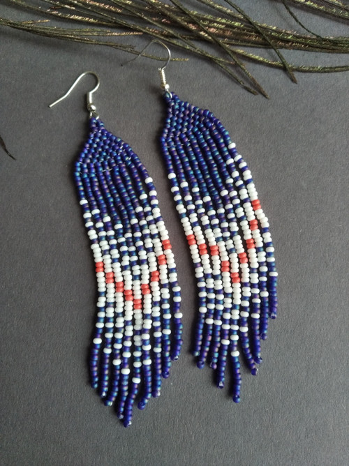 Ručně šité náušnice