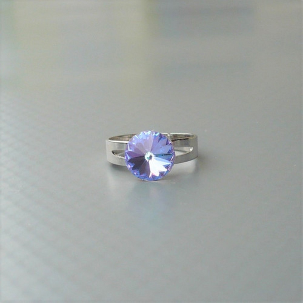 Crystal vitrail light Swarovski antialer. prstýnek