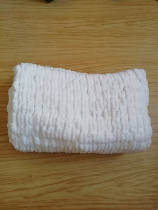 Měkká pletená deka puffy barva na přání 
