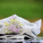 Vyšívaný bavlněný tunel růžičkový 2162