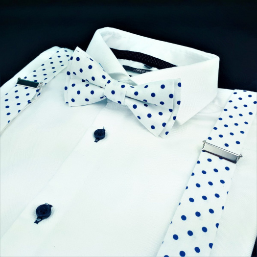 Bílý Set Motýlek a Šle