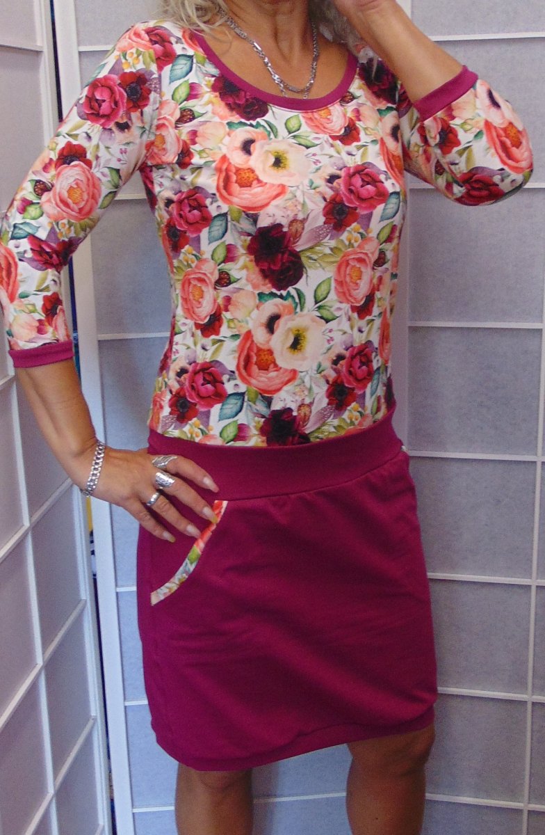 Šaty růže S - XXL