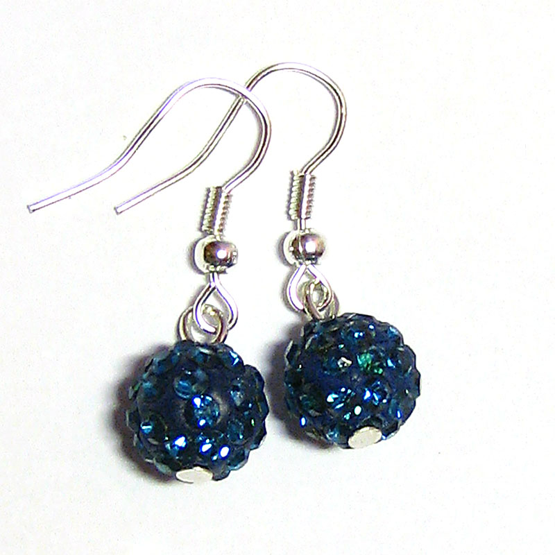 Krystalové kuličky - zelenomodré