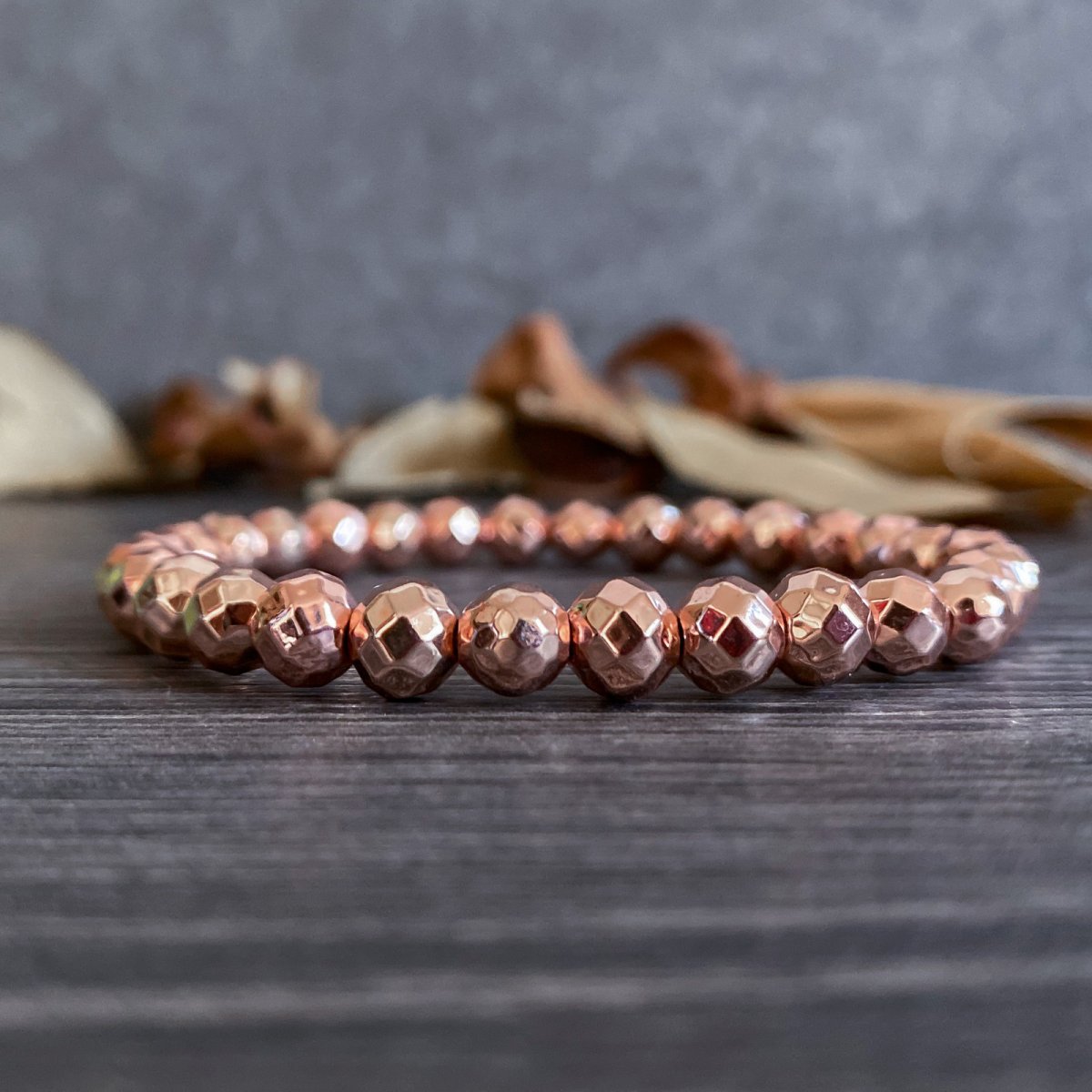 Minerální náramek - hematit Rosegold