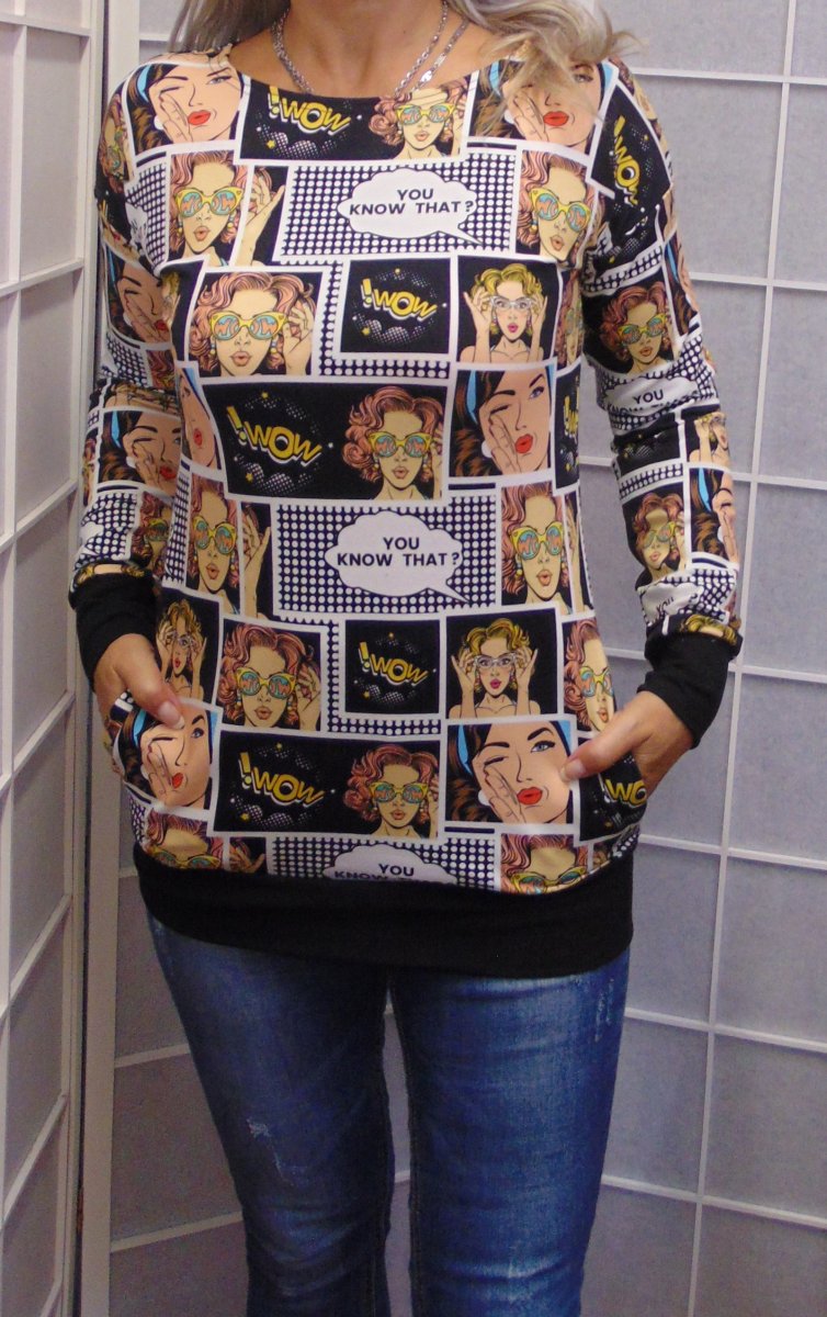 Mikina s kapsami - komiks, velikost M %SLEVA% 