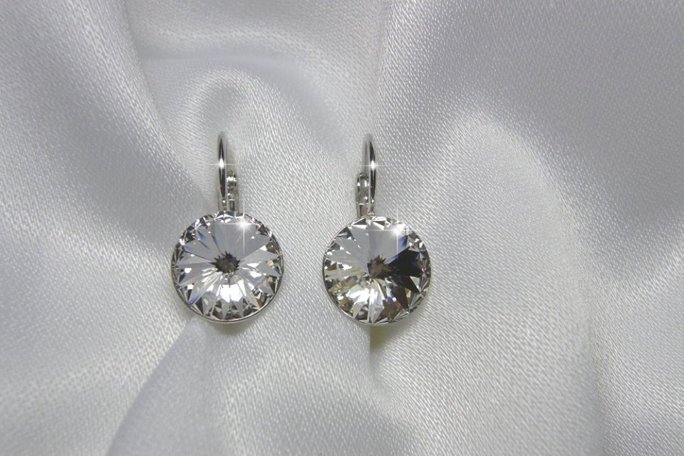 SWAROVSKI ELEMENTS náušnice rivoli