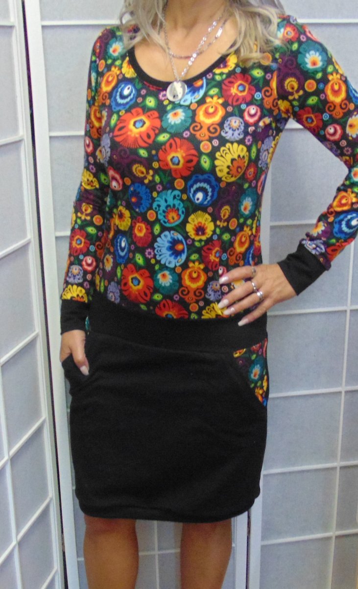 Šaty folklórní vzor S - XXL