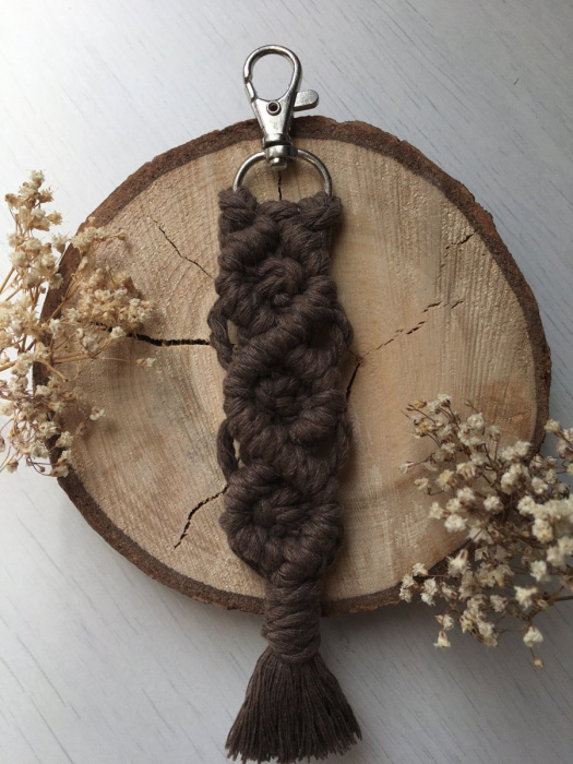 Macramé klíčenka
