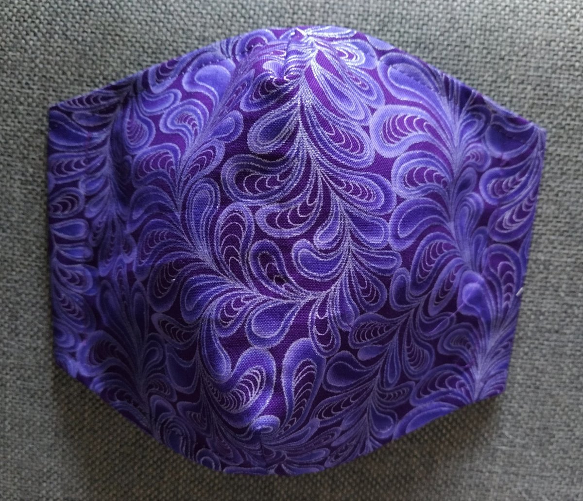 Rouška Designová Pštrosí pera III. Stříbrotisk