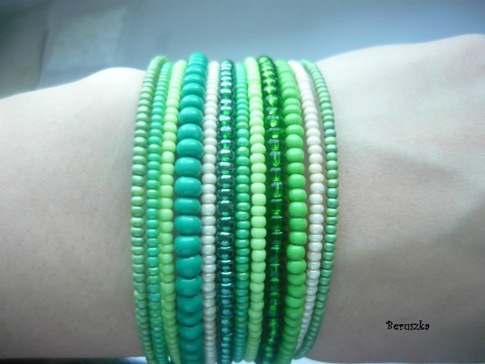 Paměťový náramek - zelenkavý