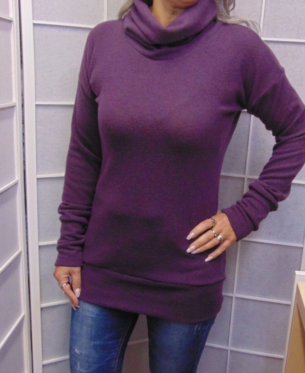 Rolák - barva fialová (pletenina)