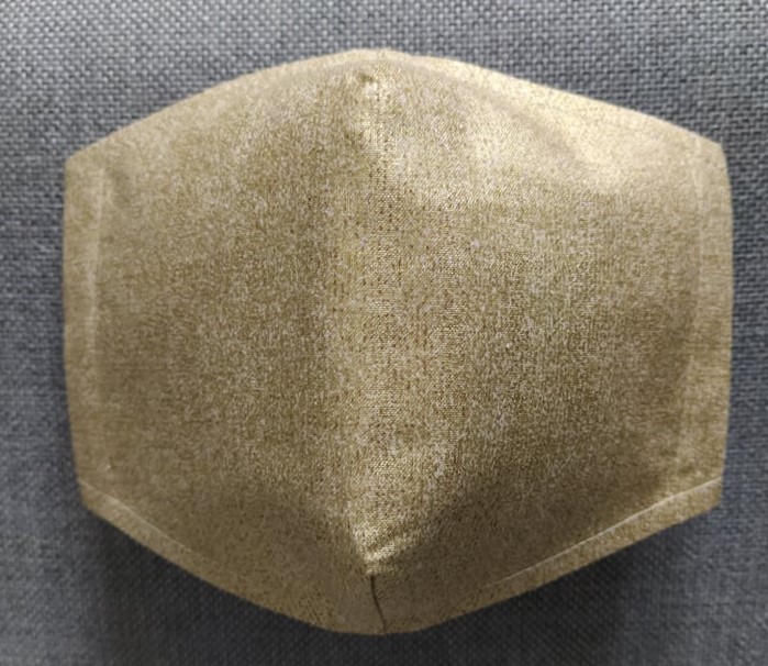 Rouška Designová  Zlatá