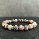 Minerální náramek - matný zebrovaný jaspis