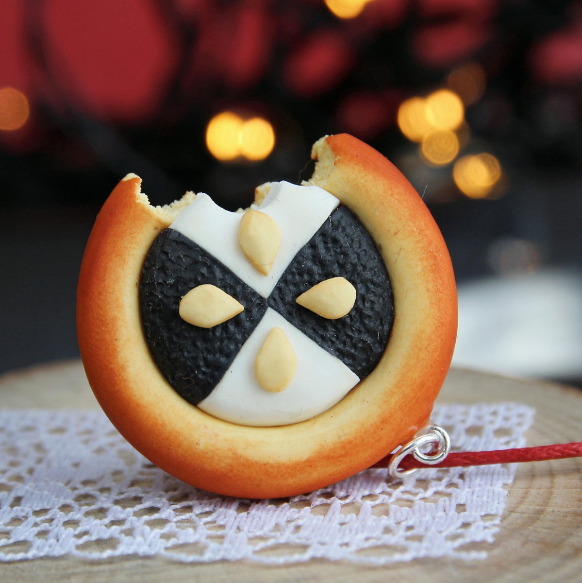 Tvarohovo-makový fimo koláč velký