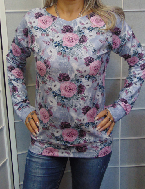 Mikina - růže S - XXXL