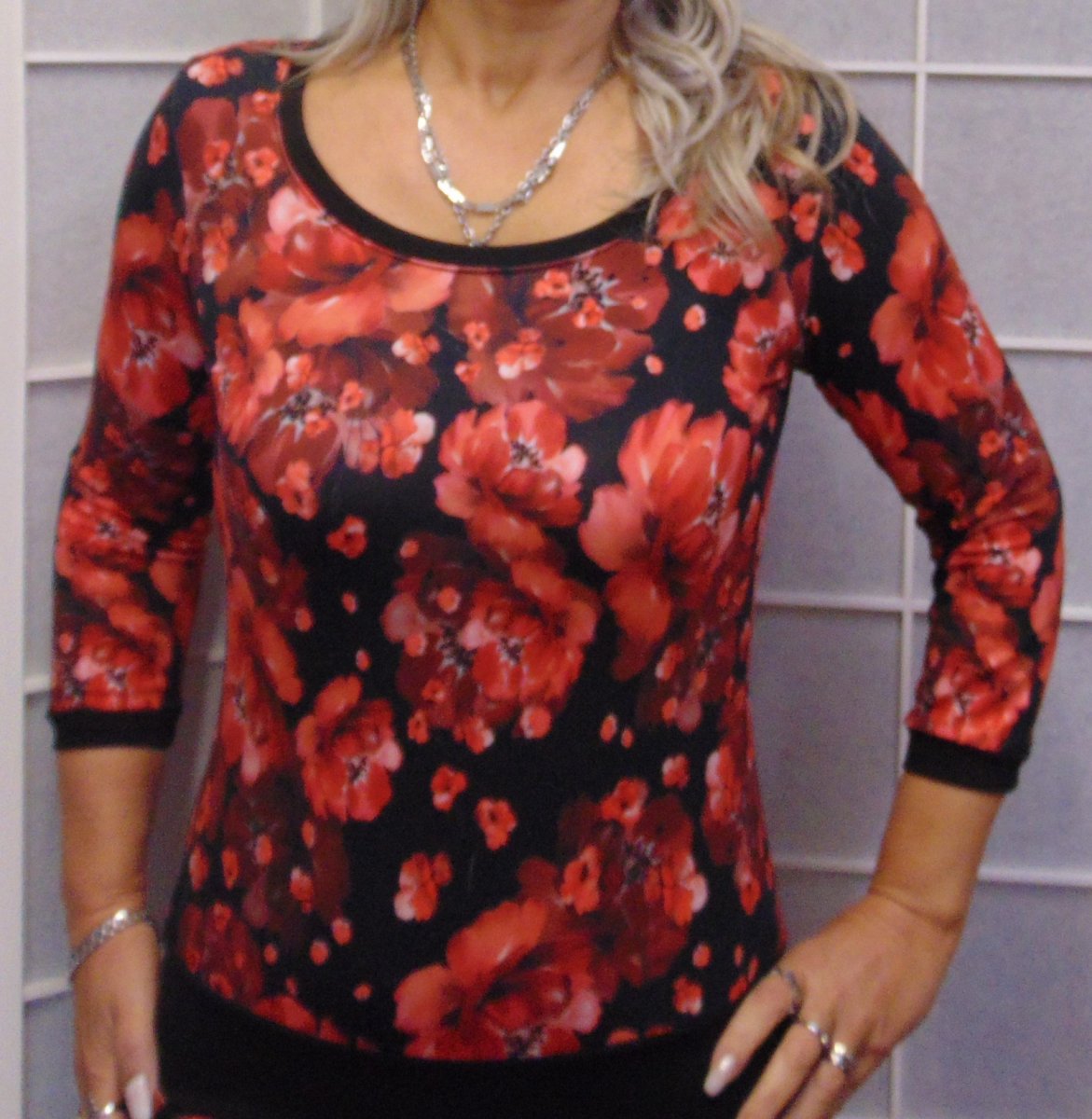 Tričko květy XS - XXXL