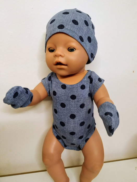Body čepička a rukavičky na Baby born