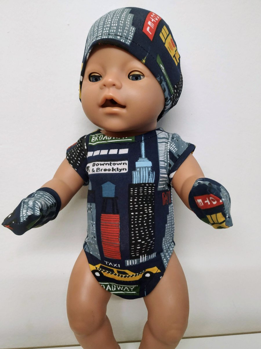 Body čepička a rukavičky na Baby born