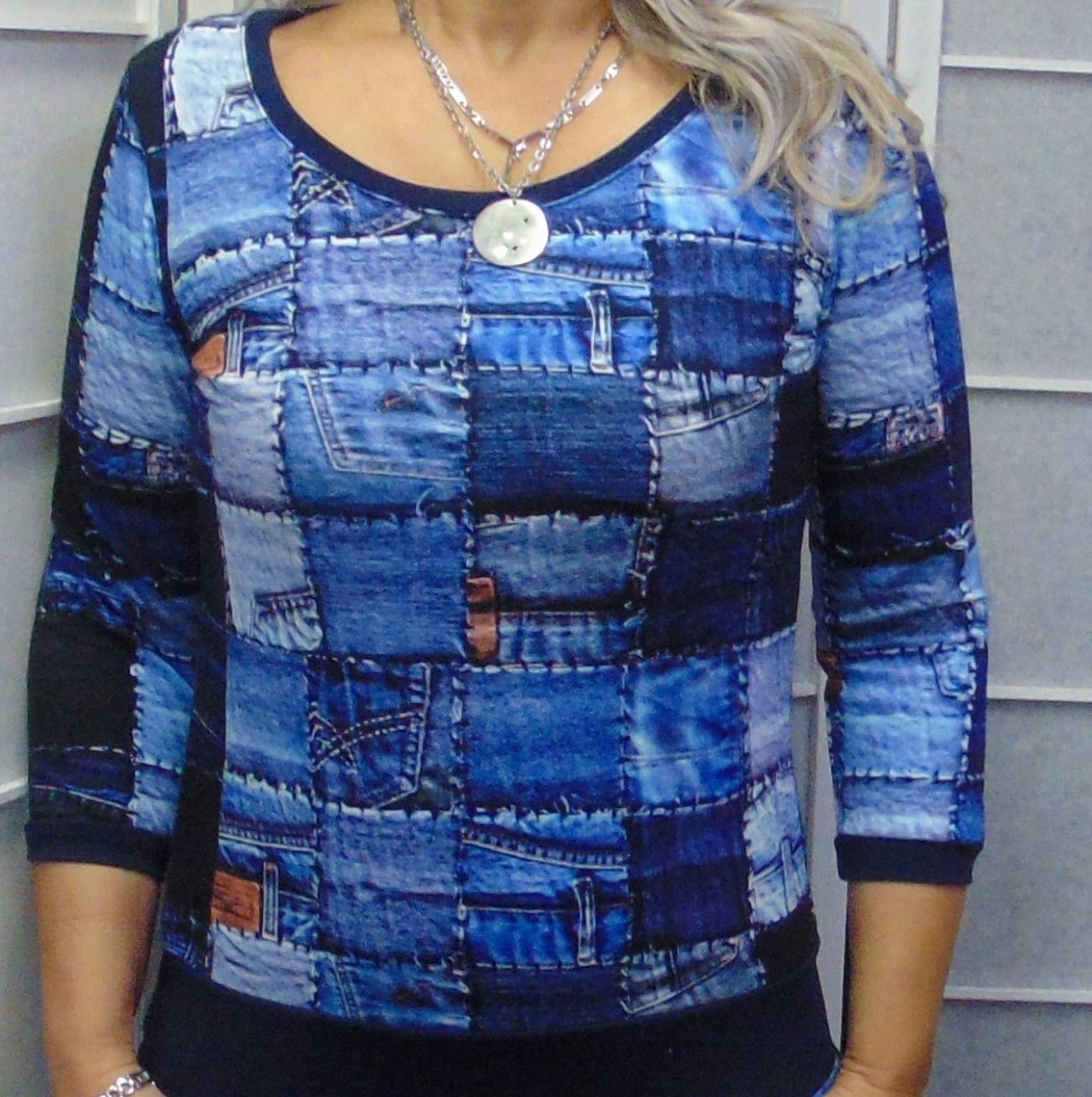 Tričko jeans XS - XXXL