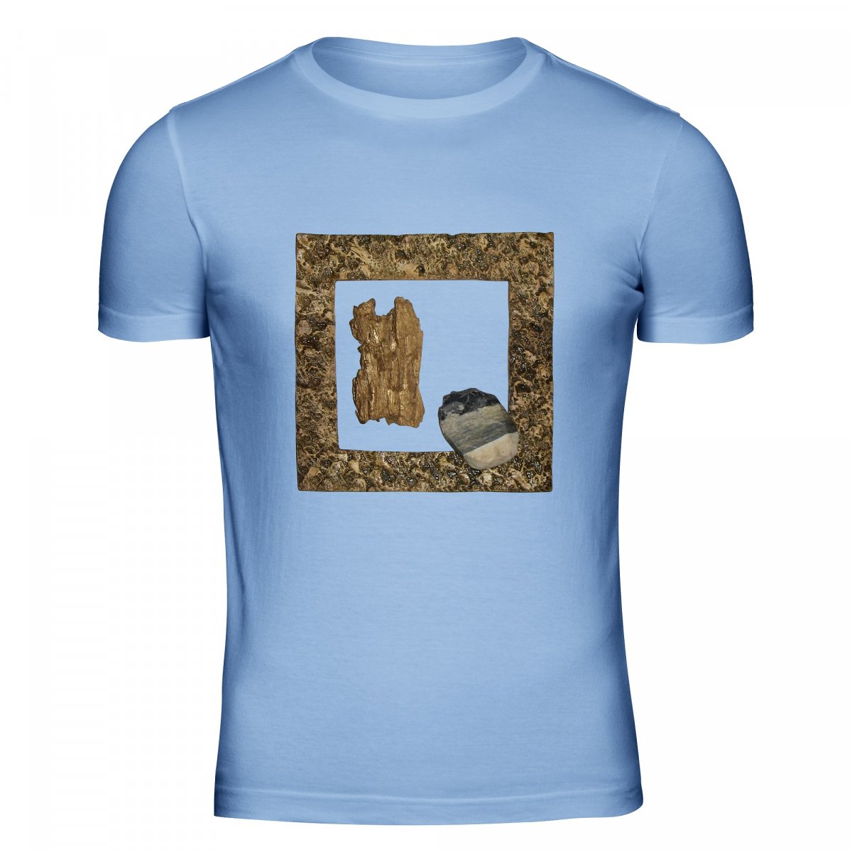 Tričko pánské modré Kdo jsem abych soudil