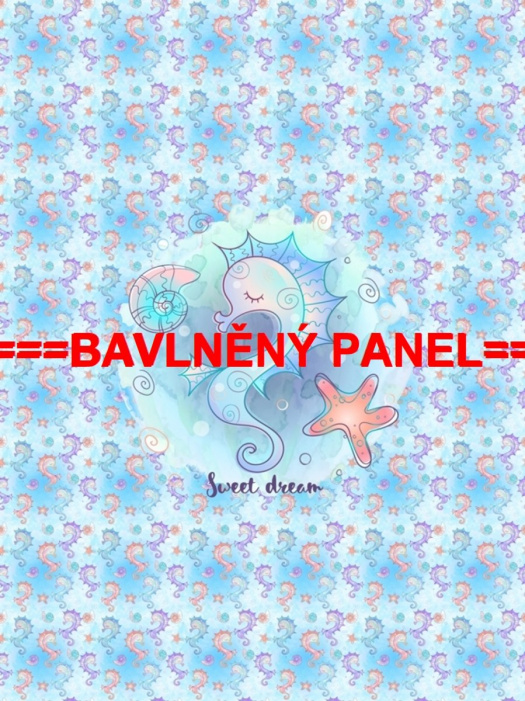 Velký bavlněný panel 75x100cm PEŘ 11