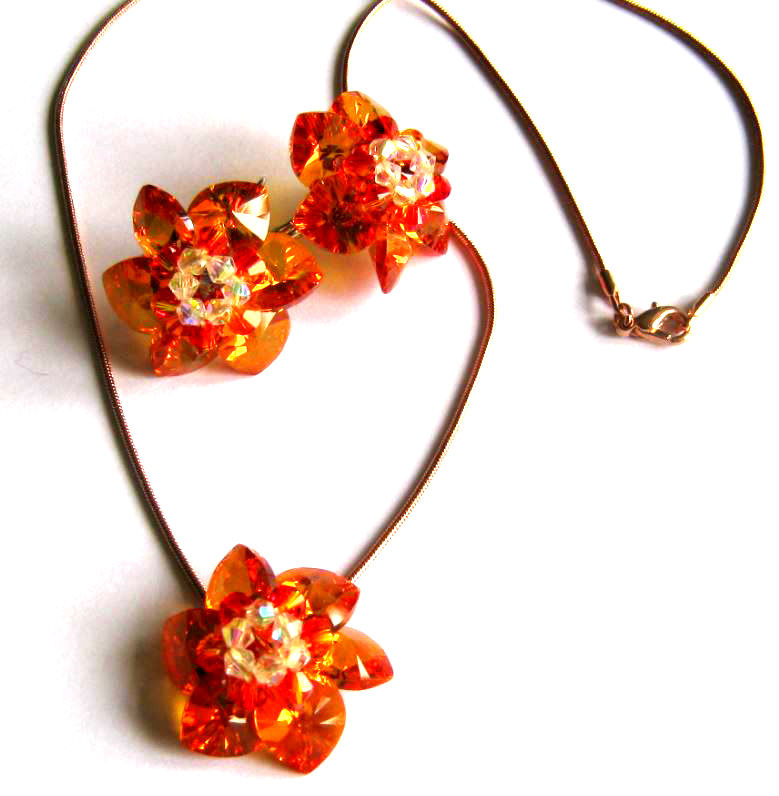 Souprava Swarovski - Astral pink