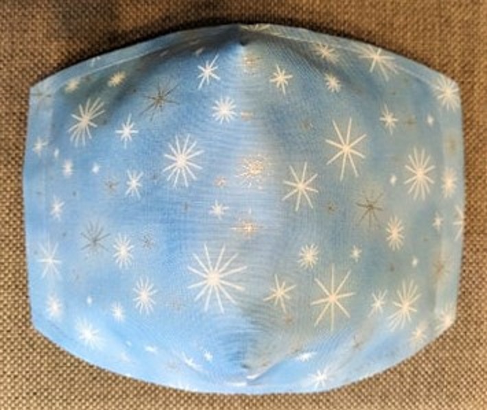 Rouška Designová Vánoční hvězdičky