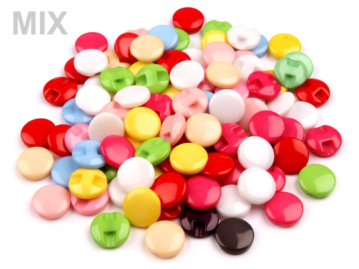 Plastové knoflíky - 5 kusů.