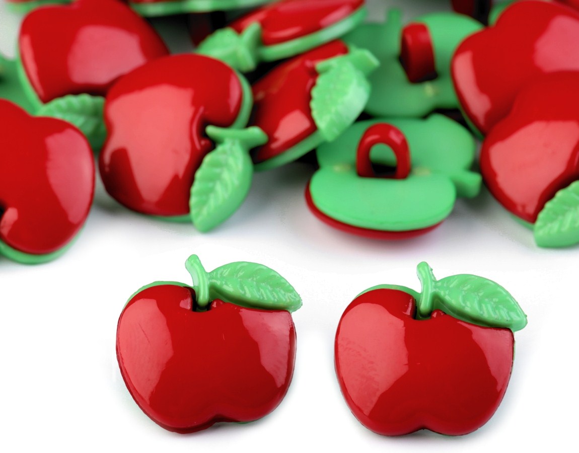 Plastové knoflíky.