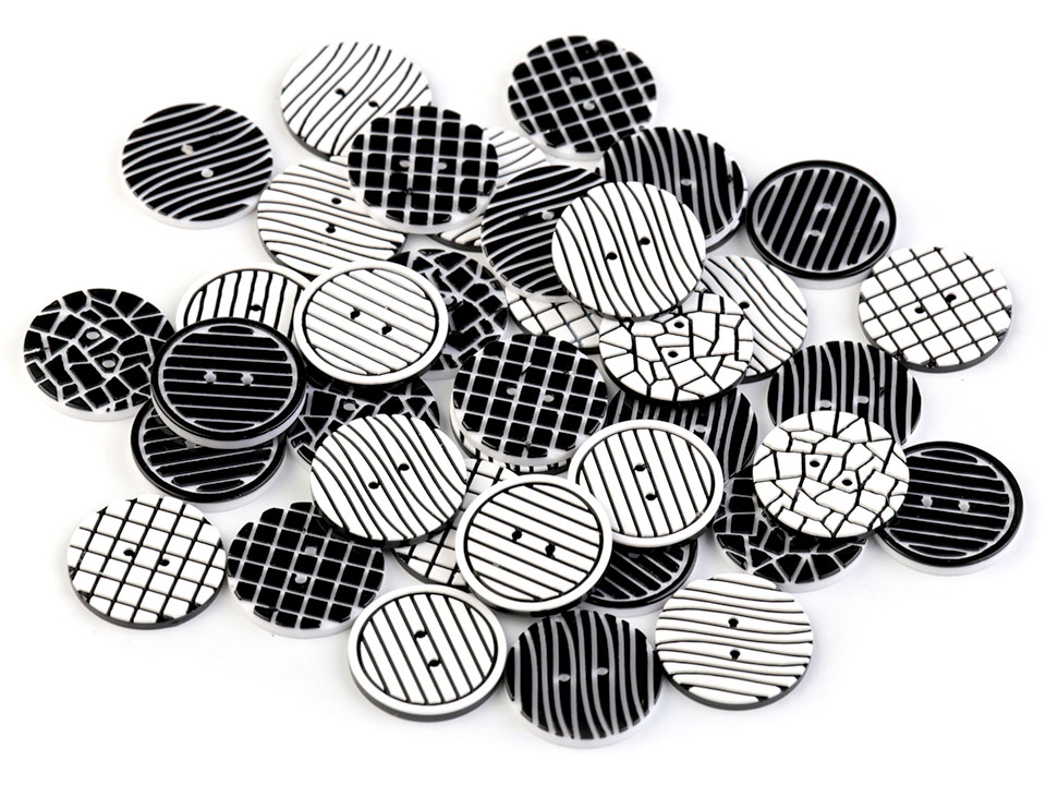 Plastové knoflíky (5ks) - mix