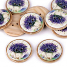 Knoflík plastový 25 mm (1ks) - levandule