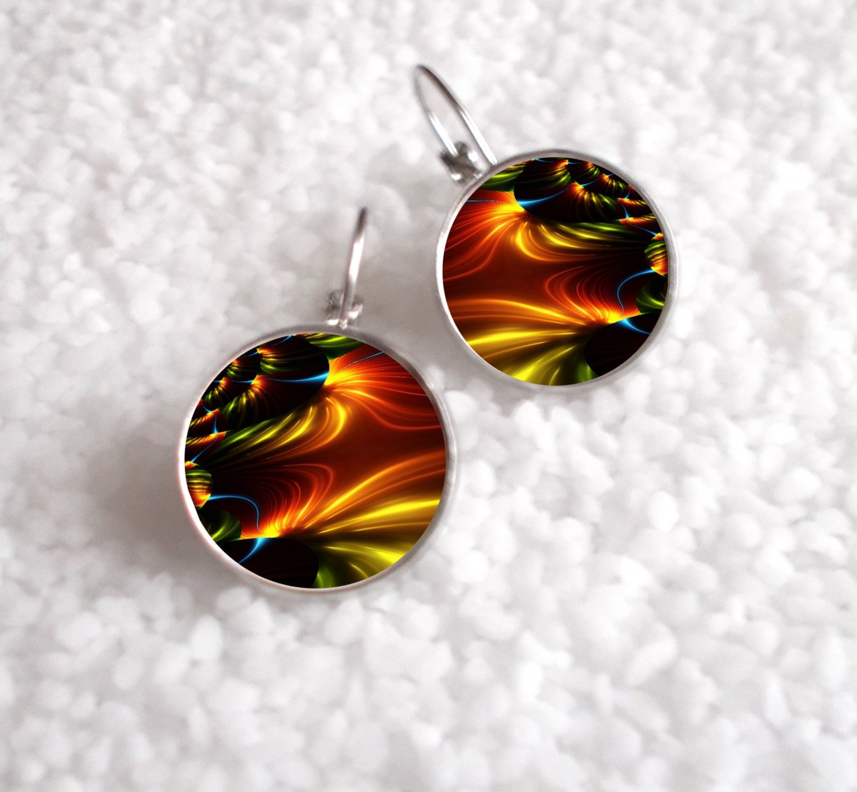 Náušnice z pryskyřice