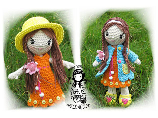 Háčkovaná panenka Madlenka - návod 121