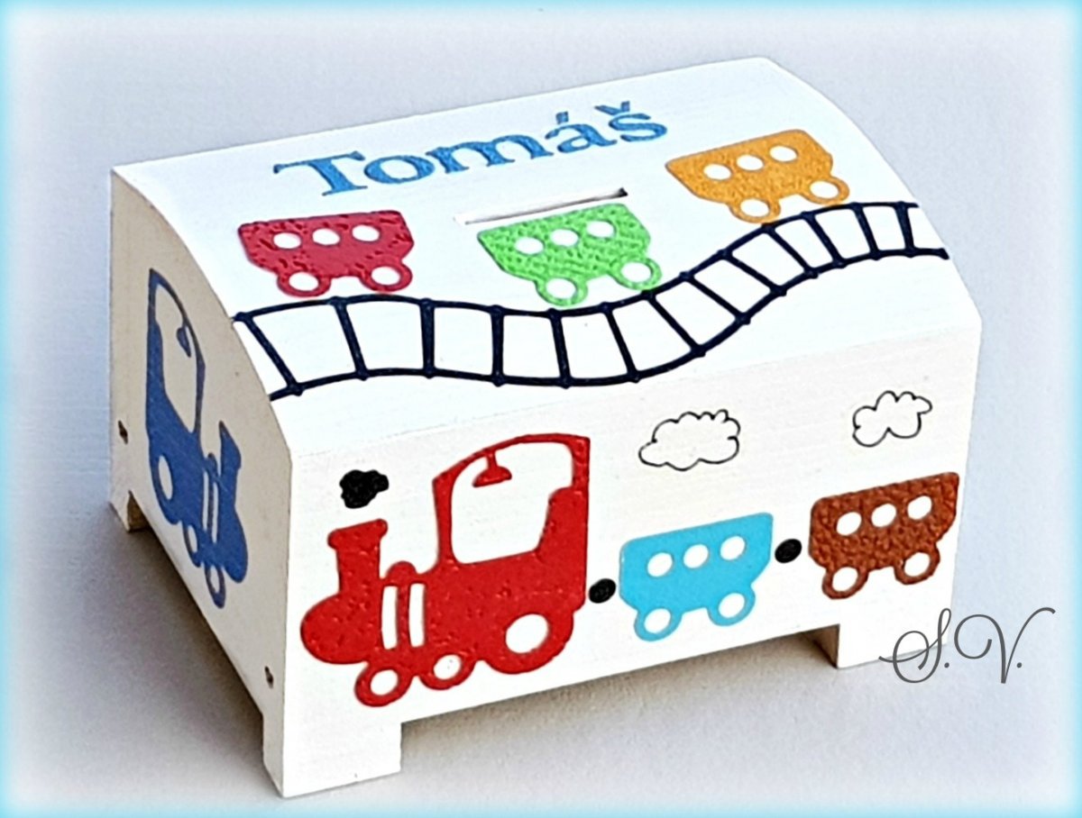 pokladnička se jménem na přání vláčky