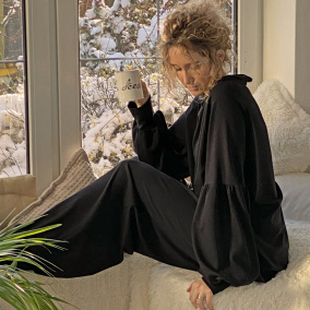 Černá oversize mikina